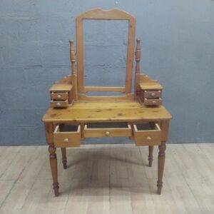 Wooden Dressing / Vanity Table with Mirror Frame and Multiple Drawers