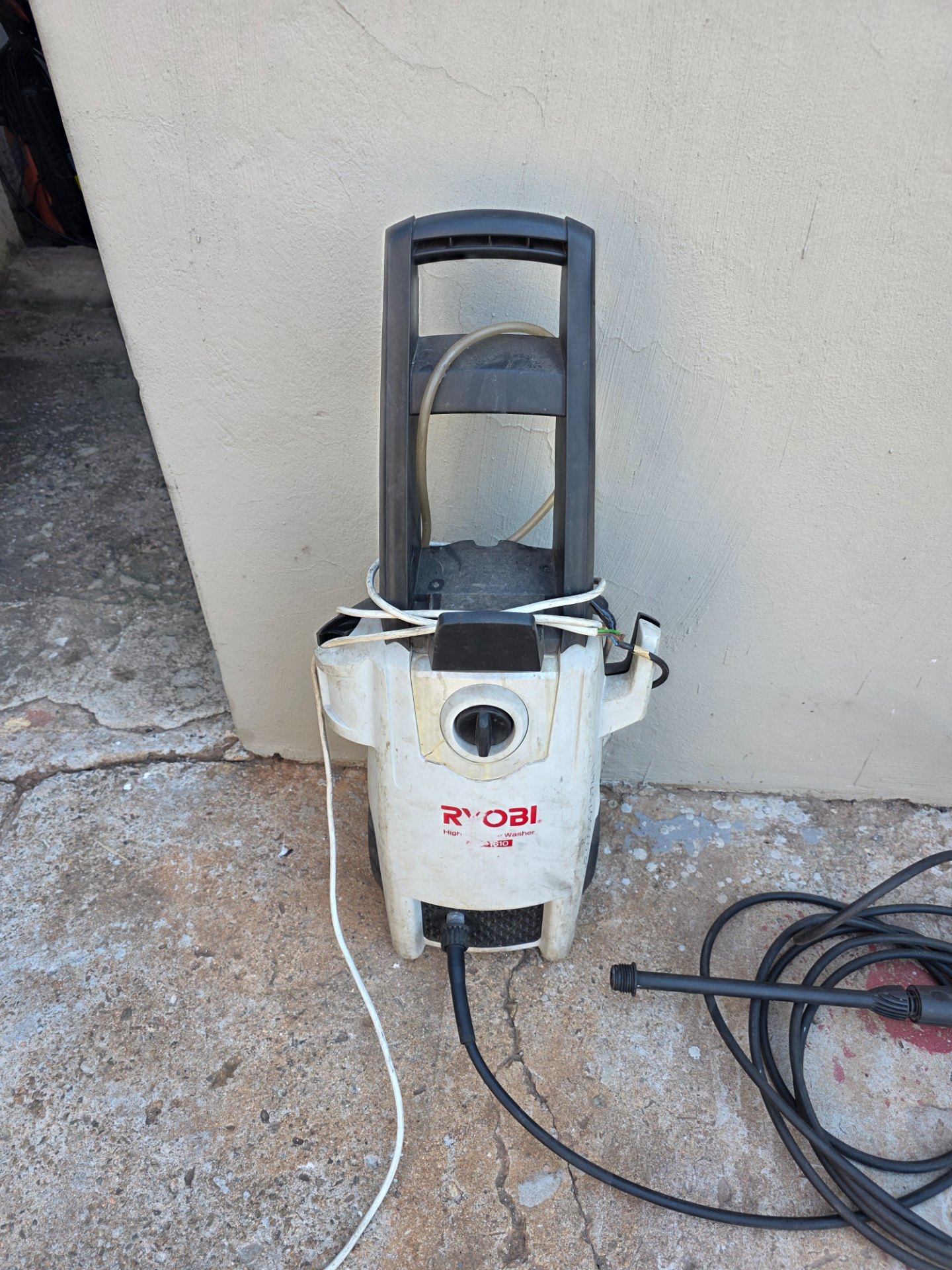 Ryobi High Pressure Washer – Working, Needs Nozzle, Exposed Wiring