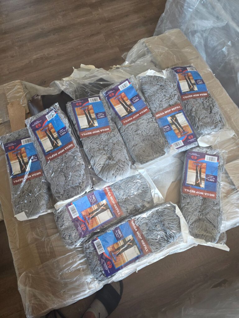 Bulk Lot: 9x Mega Mop Refills (100% Recycled Cotton, New & Sealed)