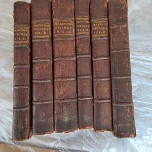 Clarendon's History of the Rebellion and Civil Wars in England, Volumes I-VI – Complete Antique Set