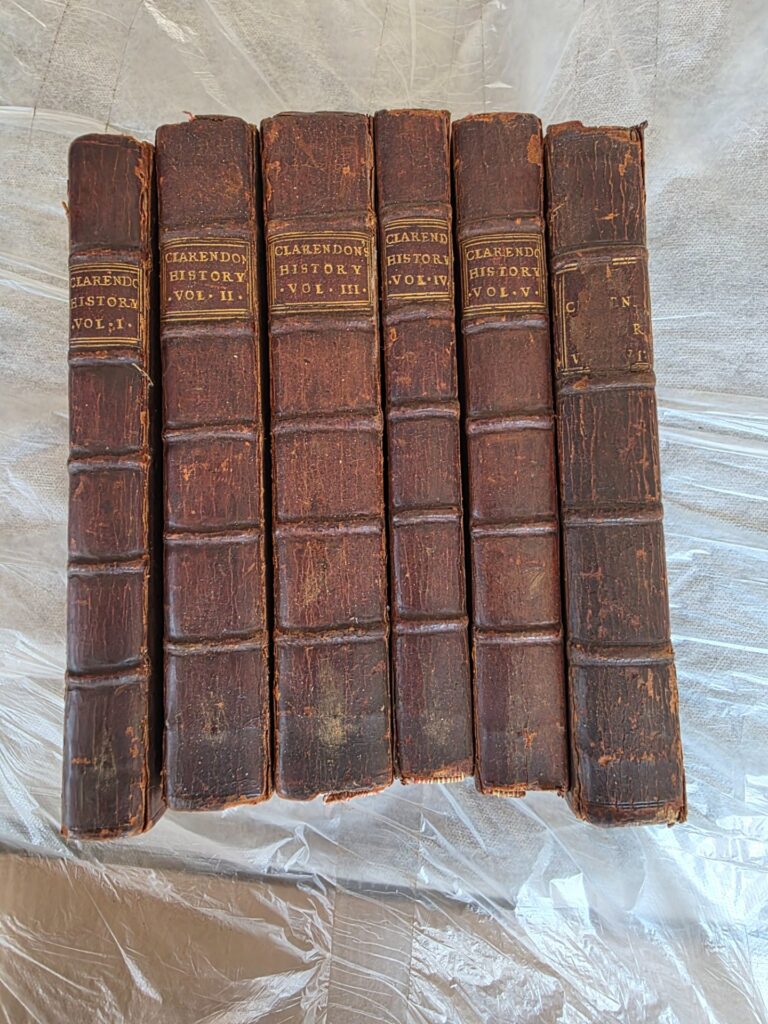 Clarendon’s History of the Rebellion and Civil Wars in England, Volumes I-VI – Complete Antique Set