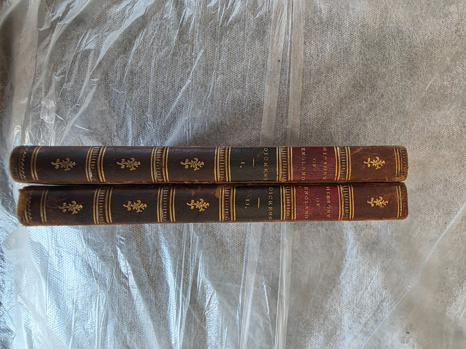 Antique 1853 Set: A Child’s History of England by Charles Dickens (2 Volumes, Tauchnitz Leipzig)