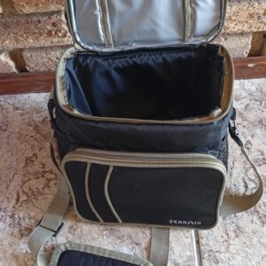 Small TERRAIN Fabric Travel Bag – Well-Used, Shoulder Strap, Front Pocket