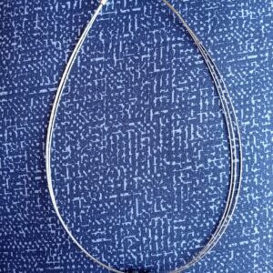 Silver-toned Multi-Strand Cable Chain Necklace with Rectangular Light Blue-Green Pendant