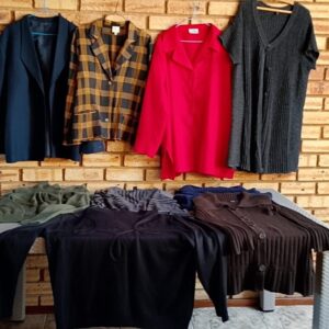 Lot of 9 Women’s Jackets & Jerseys – Mixed Sizes, Used (Fair Condition)