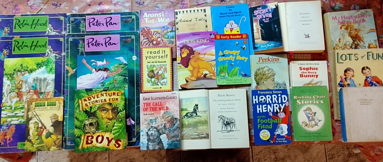 Mixed Lot of ~20 English Children’s Story Books — Various Titles & Sizes