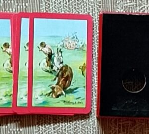 Vintage Heraclio Fournier Bullfighting Playing Cards in Original Box, 52pcs (seller-claimed)