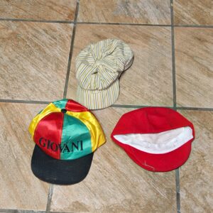 Lot of 3 Assorted Used Caps (incl. GIOVANI multicolour cap)