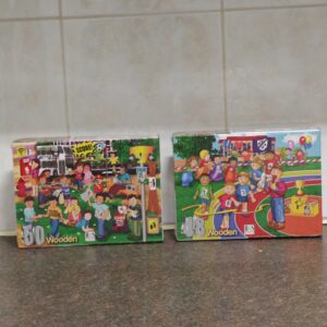 Pair of RGS Boxed Wooden Jigsaw Puzzles (48 & 50 pcs)