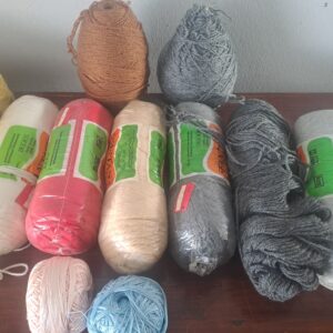 Mixed Lot of Approx. 12 Knitting Yarn Skeins — Assorted Colours