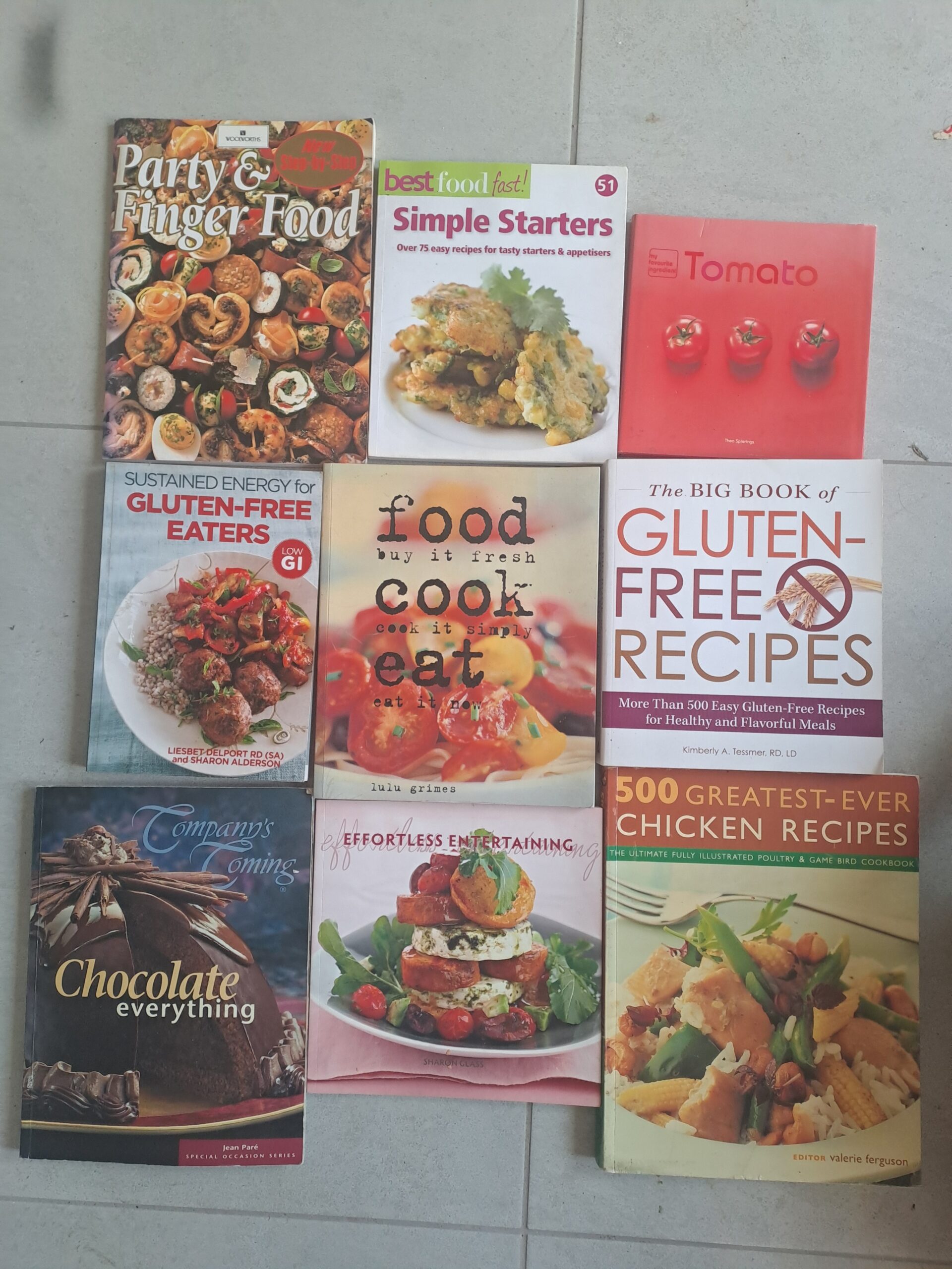 Lot of 9 Recipe / Cookbook Bundle – Assorted Titles, Used Condition