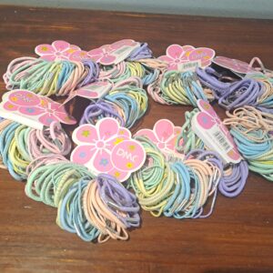 Lot of 10 packs — DMC pastel girls' hair bands (retail carded)