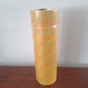 Set of 6 Clear Packing Tape Rolls (Box Tape) - Stack of Sealed Rolls
