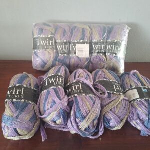Twirl LUREX variegated knitting yarn — lot of skeins (approx. 11)