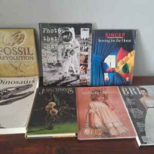 Mixed Lot of 7 Used Books & Magazines — assorted titles, reading & display lot