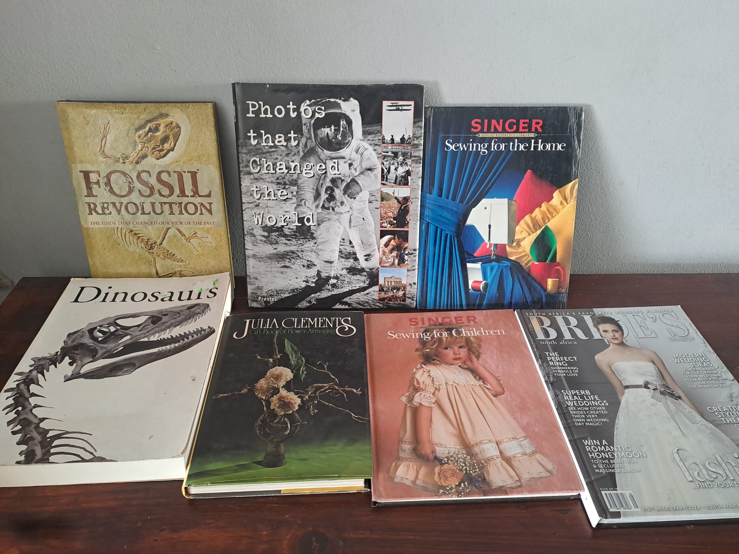 Mixed Lot of 7 Used Books & Magazines — assorted titles, reading & display lot
