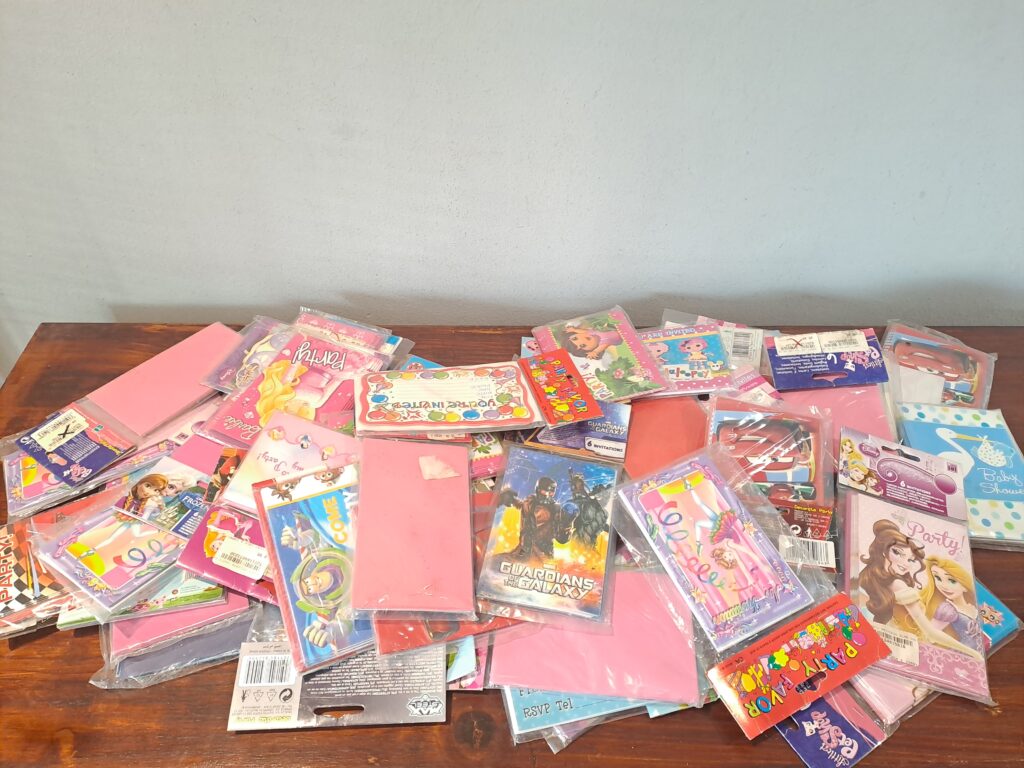 Mixed Lot of Kids’ Party Invitation Packs — Assorted Licensed Designs
