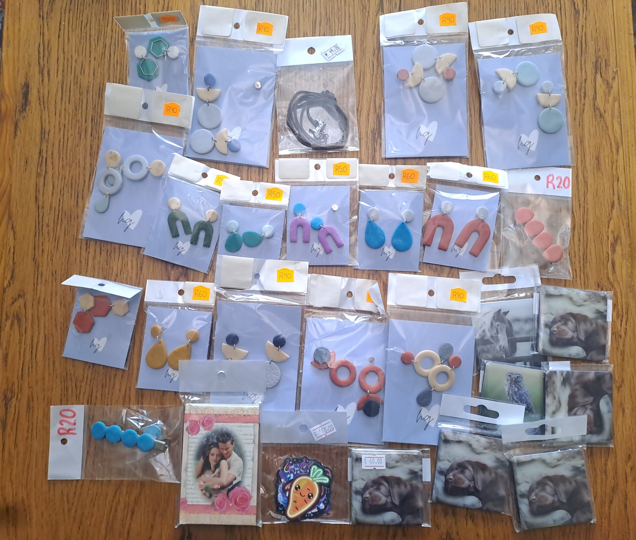Lot of ~29 Packaged Fashion Jewellery Sets (Earrings & Small Items) – ‘hq’ Cards