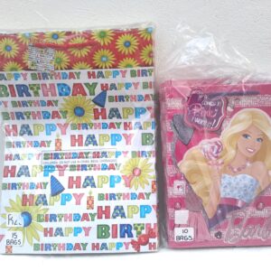 Two Packs of Packaged Birthday Gift Bags — 25 Bags (15 + 10), Sealed