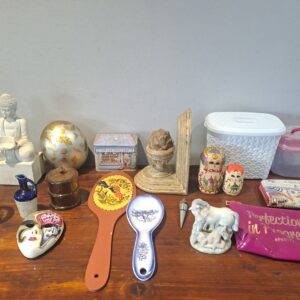 Mixed Lot of Small Decorative & Household Items incl. Heritage Porcelain Figurine