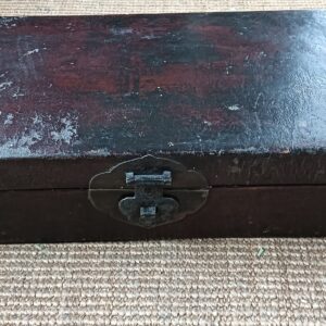 Vintage Rectangular Hinged Box / Container — 35 x 19 x 9 cm