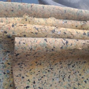 Bundle of 6 Used Bonded-Foam Padding Sheets — Beige with Multicolour Flecks