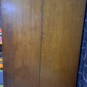 Used Two-Door Wooden Office Cupboard with 3 Internal Shelves