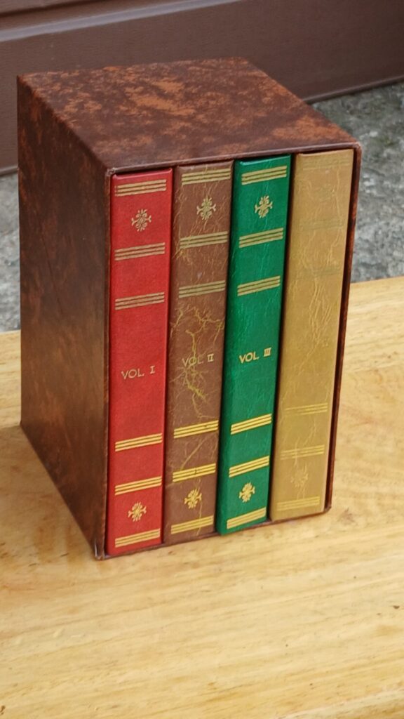 Set of 4 Faux-Leather Bound Photo Albums in Slipcase (21x13x13cm)