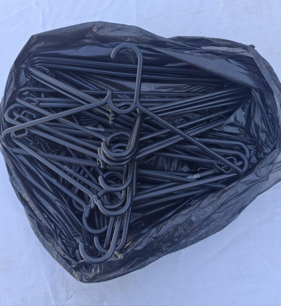 Bundle of Black Coat Hangers (Approx. 20)