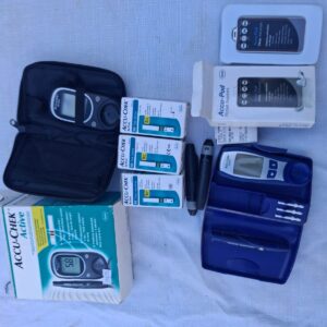 Accu-Chek bundle — glucose meters, test strips, lancing devices & cases