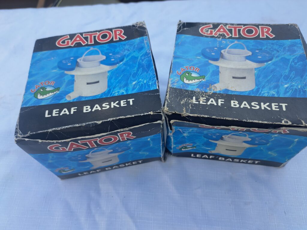 Set of 2 GATOR Leaf/Pool Skimmer Baskets in Original Boxes