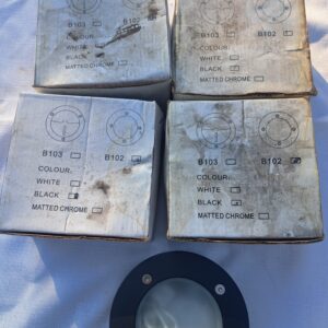 Set of 4 Round Recessed Deck Lights (boxed, model B102/B103)