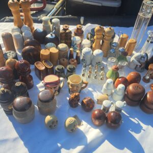 Mixed Lot of Assorted Salt & Pepper Shakers & Small Condiment Containers