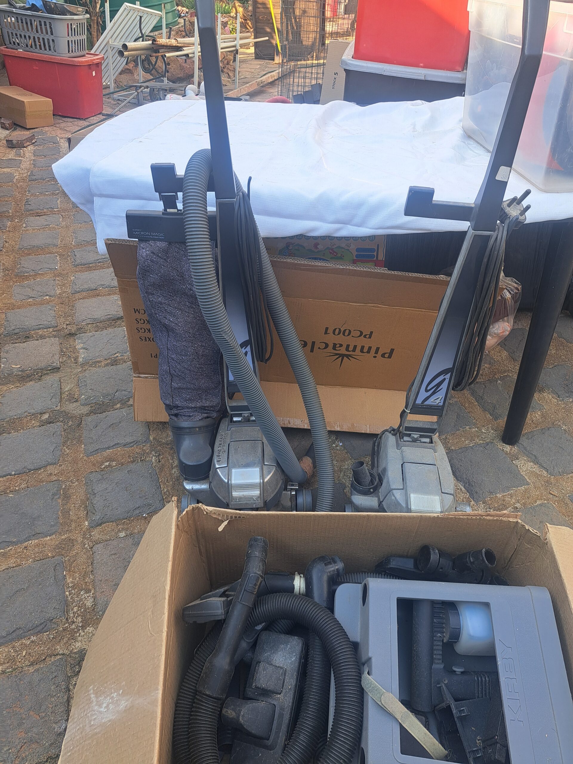Pair of Kirby G4 Upright Vacuum Cleaners with Hoses & Attachments (2pcs)