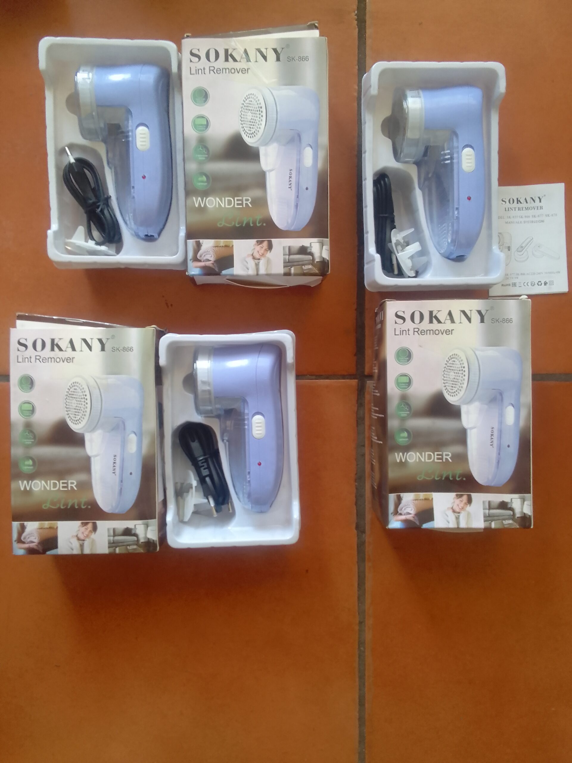 SOKANY Lint Removers — Set of 3 (seller-confirmed) with Packaging