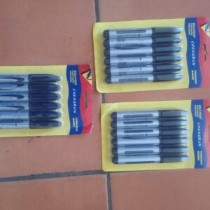Lot of 18 CHENGRUN Black Permanent Markers – Sealed Blister Packs