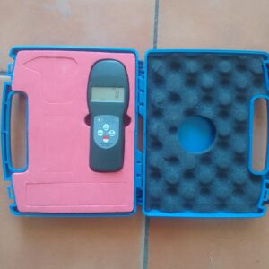 Handheld Moisture Meter in Blue Carrying Case (Powers On)
