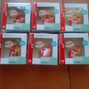Lot of 6 Boxed Infantino Monkey Teether & Squeaker Baby Toys