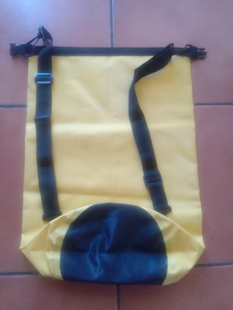 Yellow Roll-Top Backpack (60cm x 40cm) — Single Back Bag, Clean Overview Photo
