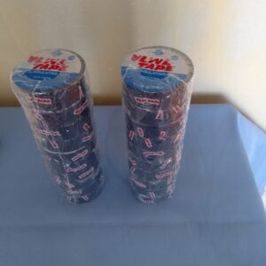 Pack of 20 Rolls Black Insulation Tape, Shrink-Wrapped Set