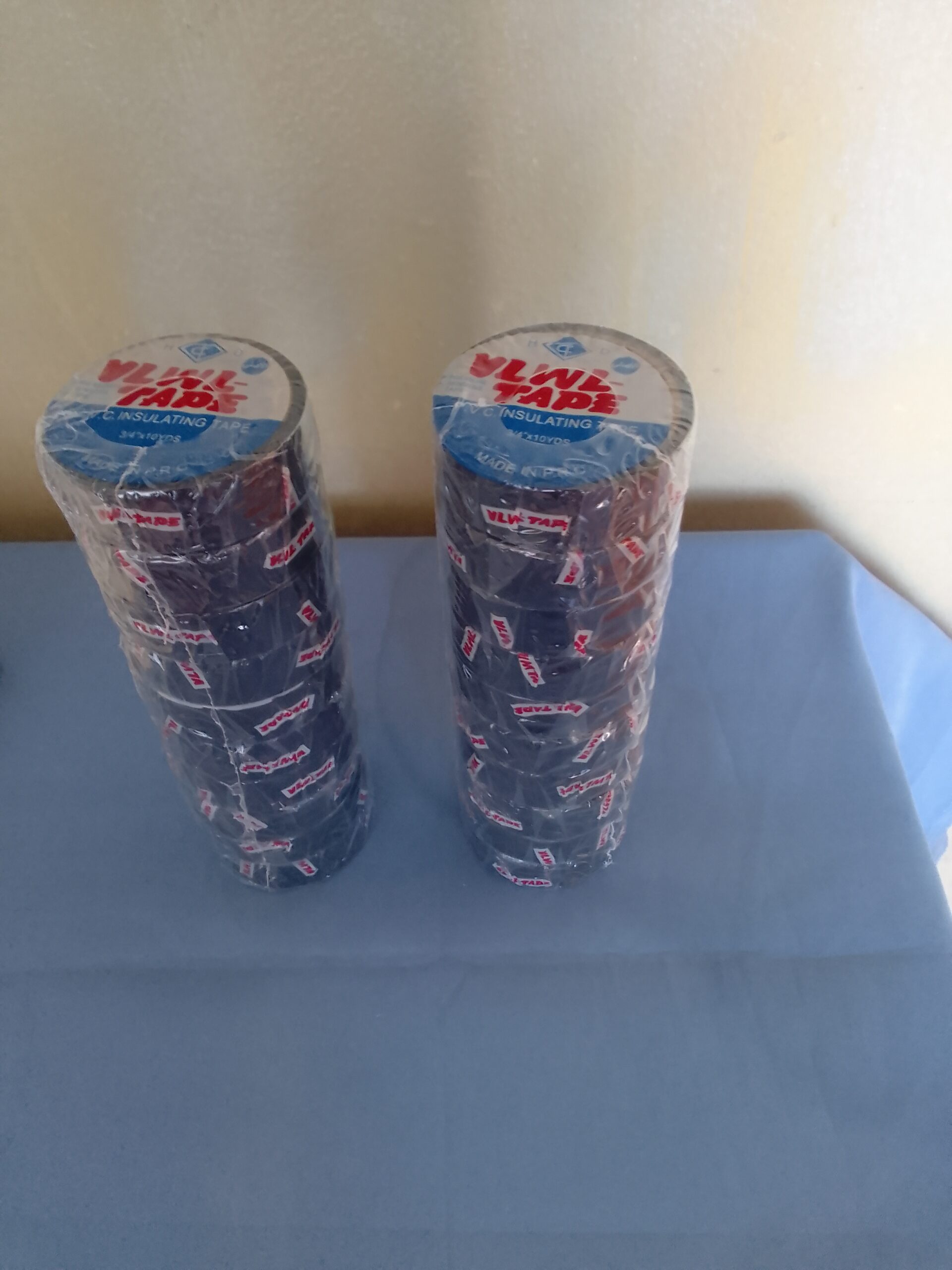 Pack of 20 Rolls Black Insulation Tape, Shrink-Wrapped Set