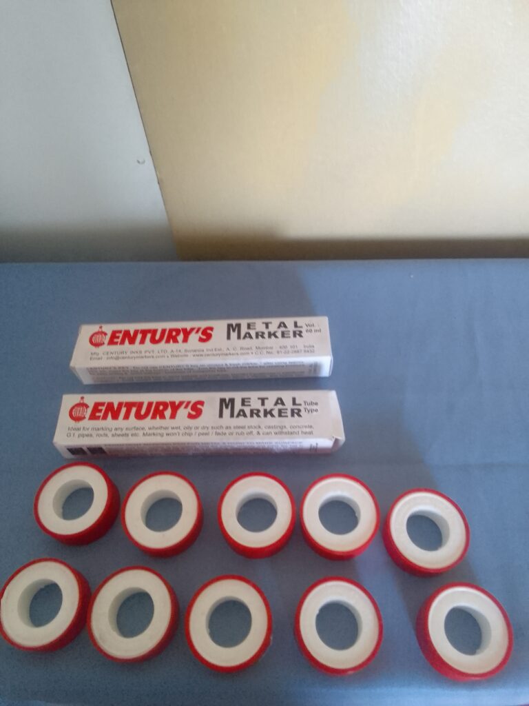 Bundle: 2 x CENTURY’S Metal Markers with 10 Rolls Plumbing Tape