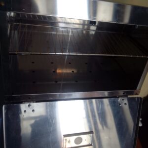 Used Stainless-Metal Dental Tools Sterilizer Cabinet with Interior Rack