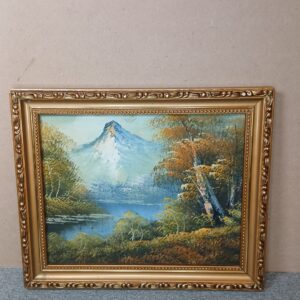 Framed Landscape Painting – Decorative Gold Frame, 30cm x 25cm