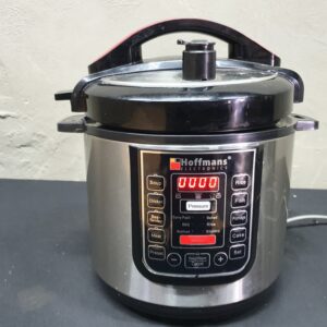 Hoffmans HM-716 Electric Pressure Cooker, 6.5L, Stainless-look Finish