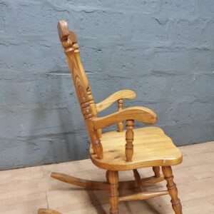 Wooden Rocking Chair in Light Brown / Honey Finish