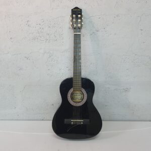 Black Classical Acoustic Guitar (Sanchez label) — Used, Fair Condition