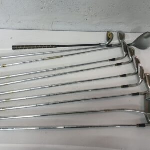 Lot of 9 Assorted Used Golf Clubs – Mixed Brands, Fair Cosmetic Wear