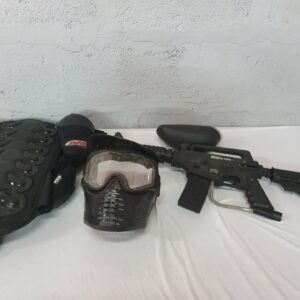 Tippmann Bravo One Paintball Marker Set – Marker, Mask, Pod Pack & Pads (Used, Complete)