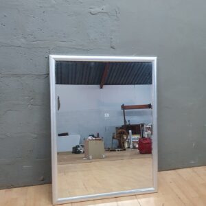 Full‑length Framed Mirror 97 x 128 cm — Silver Finish, Glass Intact, Cosmetic Frame Wear